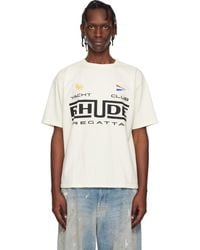 Rhude - Off- Regatta Club' T-Shirt - Lyst