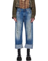 R13 - Cuffed X-Boyfriend Jeans - Lyst