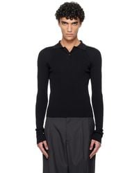 Rier - Fine Rib Silk Polo - Lyst