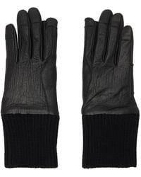 Rick Owens - Tower Rib Cuff Gloves - Lyst