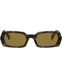 Retrosuperfuture - Lunettes De Soleil 'L'Altro' Brunes - Lyst