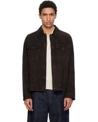 BOSS - Regular Fit Nappalan Suede Jacket - Lyst