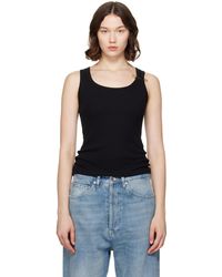 Versace - Safety Pin Ribbed Tank Top - Lyst