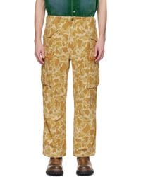 Cout de la Liberte - Pantalon Cargo Cooper Jaune À Motif Camouflage - Lyst