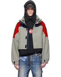 Martine Rose - Taupe Shrunken Sports Jacket - Lyst