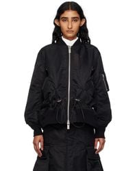 Sacai - Nylon Twill Blouson Bomber Jacket - Lyst