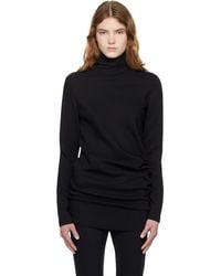 TOTEME - High-Neck Twist Blouse - Lyst