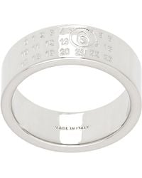 MM6 by Maison Margiela - Numeric Minimal Signature Ring - Lyst