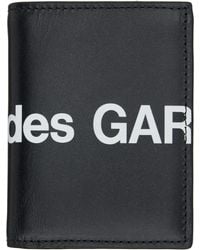 Comme des Garçons - Portefeuille Noir À Gros Logo - Lyst