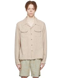 Corridor NYC - Tan Cotton Shirt - Lyst