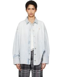The Attico - Diana Denim Shirt - Lyst