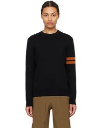 Zegna - Black Stripe Sweatshirt - Lyst