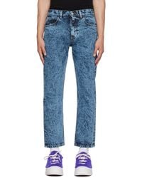 Marni - Blue Marble-dyed Jeans - Lyst