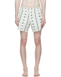 Commas - Off- Checked Swim Shorts - Lyst