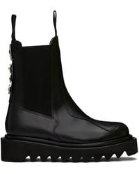 Toga - Ssense Exclusive Leather Chelsea Boots - Lyst