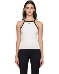 Courreges - White Patch Tank Top - Lyst