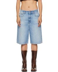 MM6 by Maison Margiela - Bermuda Denim Shorts - Lyst