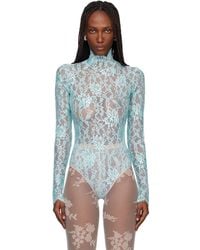 Valentino - Floral Lace Bodysuit - Lyst