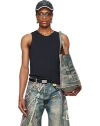 Acne Studios - ブラック ジャージ タンクトップ - Lyst