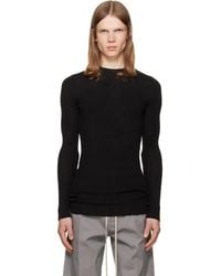 Rick Owens - Tower Ribbed Round Neck Sweater - Lyst
