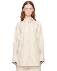 Totême - Toteme Beige Relaxed Shirt - Lyst