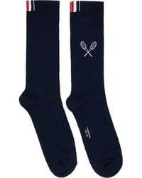 Thom Browne - Tennis Racquet Athletic Socks - Lyst