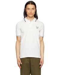 PS by Paul Smith - White Embroidered Polo - Lyst