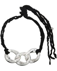 Jil Sander - Beige Curb Chain Necklace - Lyst