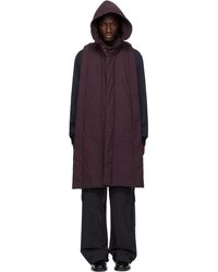Dries Van Noten - Veste Mauve En Coton À Capuche - Lyst