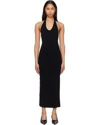 TOTEME - Compact Knit Halter Midi Dress - Lyst