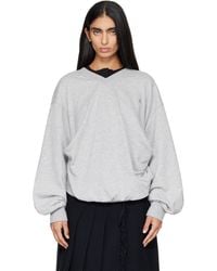 OPEN YY - Slouchy V-Neck Sweatshirt - Lyst