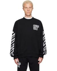 Off-White c/o Virgil Abloh - Motion Arrow Skate Crewneck Sweatshirt - Lyst