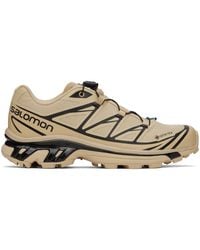 Salomon - Baskets Xt-6 Beiges En Gore-Tex - Lyst