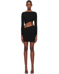 Gcds - Black Asymmetric Minidress - Lyst