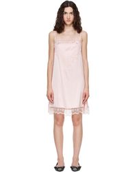 Simone Rocha - Square Neck Lace Trim Minidress - Lyst