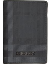 Burberry - City Check Folding Card Holder - Lyst