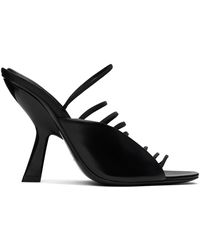 Ferragamo - Black Ultra-fine Mini Straps Sandals - Lyst