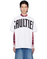 Jean Paul Gaultier - T-shirt surdimensionné blanc à logo - très gaultier - Lyst