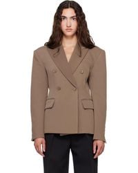 Frankie Shop - Taupe Doyer Cinched Blazer - Lyst