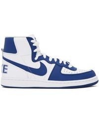 Comme des Garçons - Blue & White Nike Edition Terminator High Sneakers - Lyst