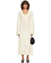 Loulou de Saison - Off- Ari Knit Maxi Dress - Lyst
