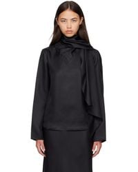 Loulou de Saison - Gala Silk Twill Scarf Blouse - Lyst