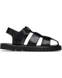Studio Nicholson - Sandales Sandom Noires - Lyst
