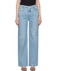 FRAME - ブルー Le Jane Wide Leg ジーンズ - Lyst