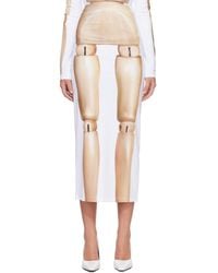 Jean Paul Gaultier - 'The Wooden Body' Midi Skirt - Lyst