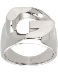 Givenchy - Silver G Chain Ring - Lyst