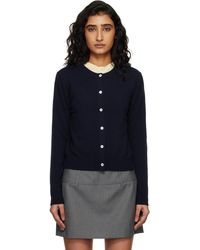 DUNST - Essential Crewneck Knit Cardigan - Lyst