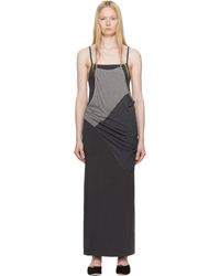 OPEN YY - Layered Halter Neck Maxi Dress - Lyst