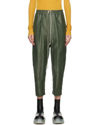 Rick Owens - Green Astaires Cropped Lounge Pants - Lyst