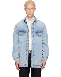 Balmain - Faded Denim Shirt - Lyst